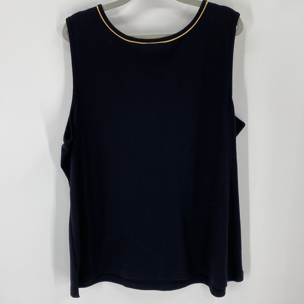 Quacker Factory Rhinestone Grommet Tank XL - Picture 5 of 10